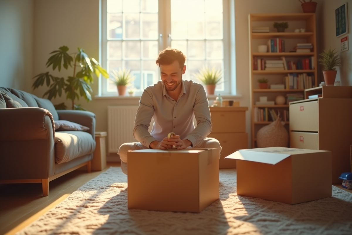 déménagement cartons
